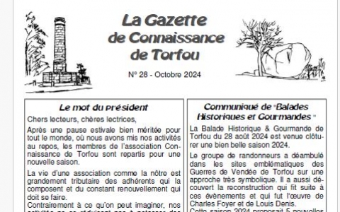 La gazette d'octobre 2024